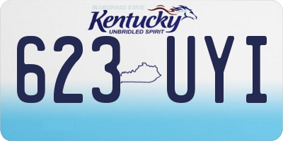 KY license plate 623UYI