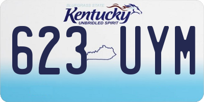 KY license plate 623UYM