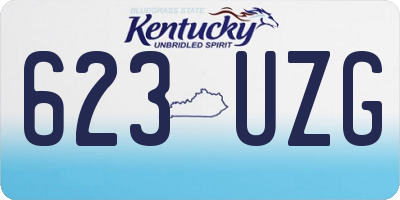 KY license plate 623UZG