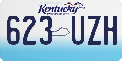 KY license plate 623UZH