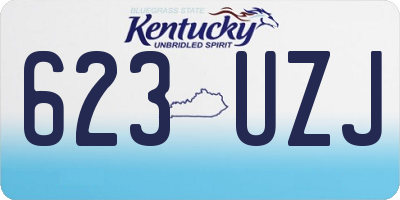 KY license plate 623UZJ