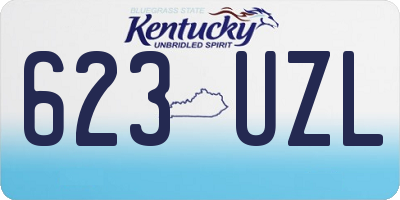 KY license plate 623UZL