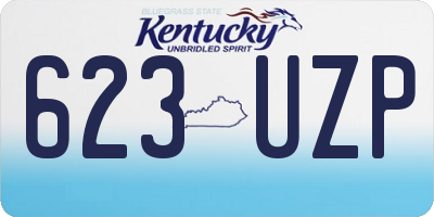 KY license plate 623UZP