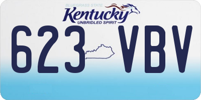 KY license plate 623VBV