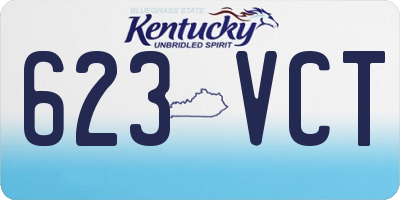 KY license plate 623VCT