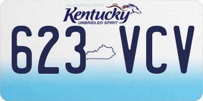 KY license plate 623VCV