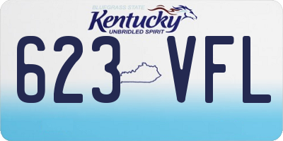 KY license plate 623VFL