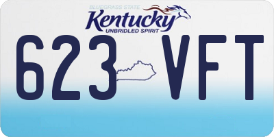 KY license plate 623VFT