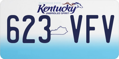 KY license plate 623VFV