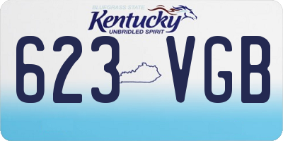 KY license plate 623VGB
