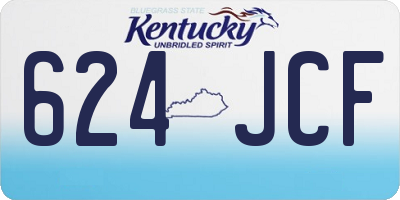 KY license plate 624JCF