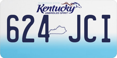 KY license plate 624JCI