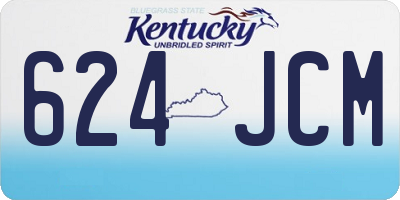 KY license plate 624JCM