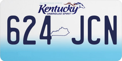 KY license plate 624JCN