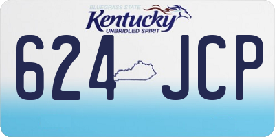 KY license plate 624JCP