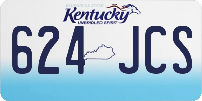 KY license plate 624JCS