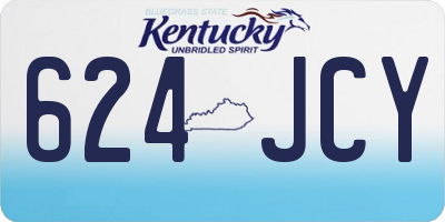 KY license plate 624JCY