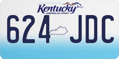 KY license plate 624JDC