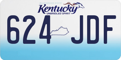KY license plate 624JDF