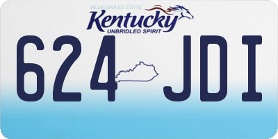 KY license plate 624JDI