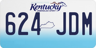 KY license plate 624JDM