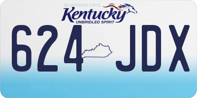 KY license plate 624JDX
