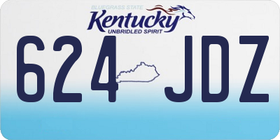 KY license plate 624JDZ