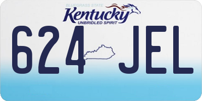 KY license plate 624JEL
