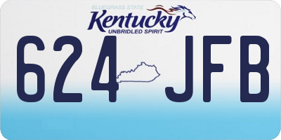 KY license plate 624JFB