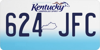 KY license plate 624JFC