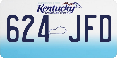 KY license plate 624JFD
