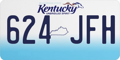KY license plate 624JFH