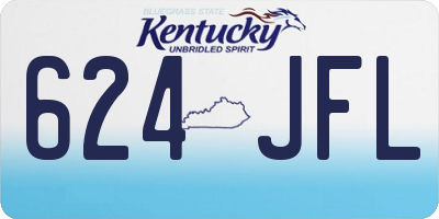 KY license plate 624JFL