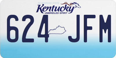 KY license plate 624JFM