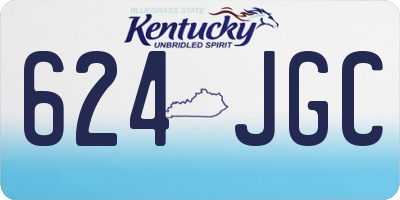 KY license plate 624JGC