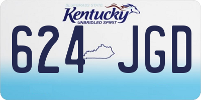 KY license plate 624JGD