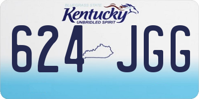 KY license plate 624JGG