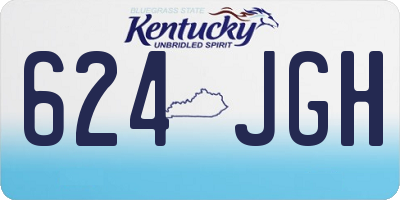 KY license plate 624JGH