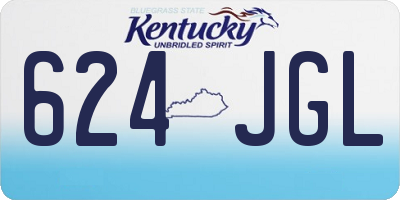 KY license plate 624JGL