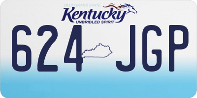 KY license plate 624JGP