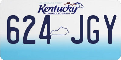 KY license plate 624JGY