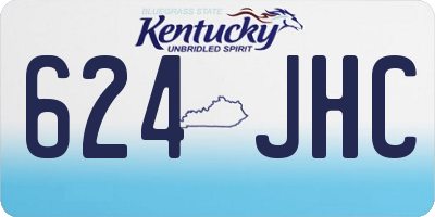 KY license plate 624JHC