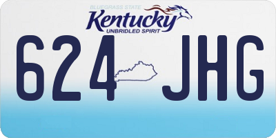 KY license plate 624JHG