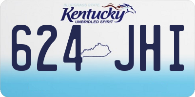 KY license plate 624JHI