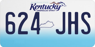 KY license plate 624JHS