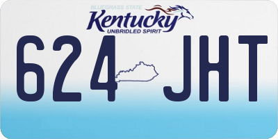 KY license plate 624JHT