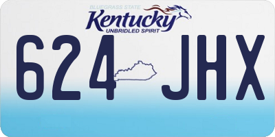 KY license plate 624JHX