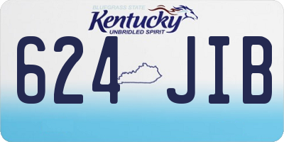 KY license plate 624JIB