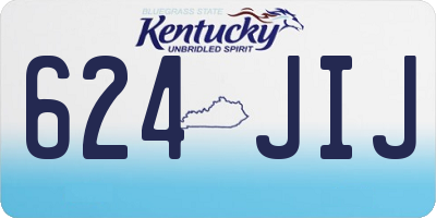 KY license plate 624JIJ
