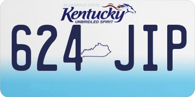 KY license plate 624JIP